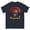 Navy, variant on Men's graphic Warrior t-shirt: Roman