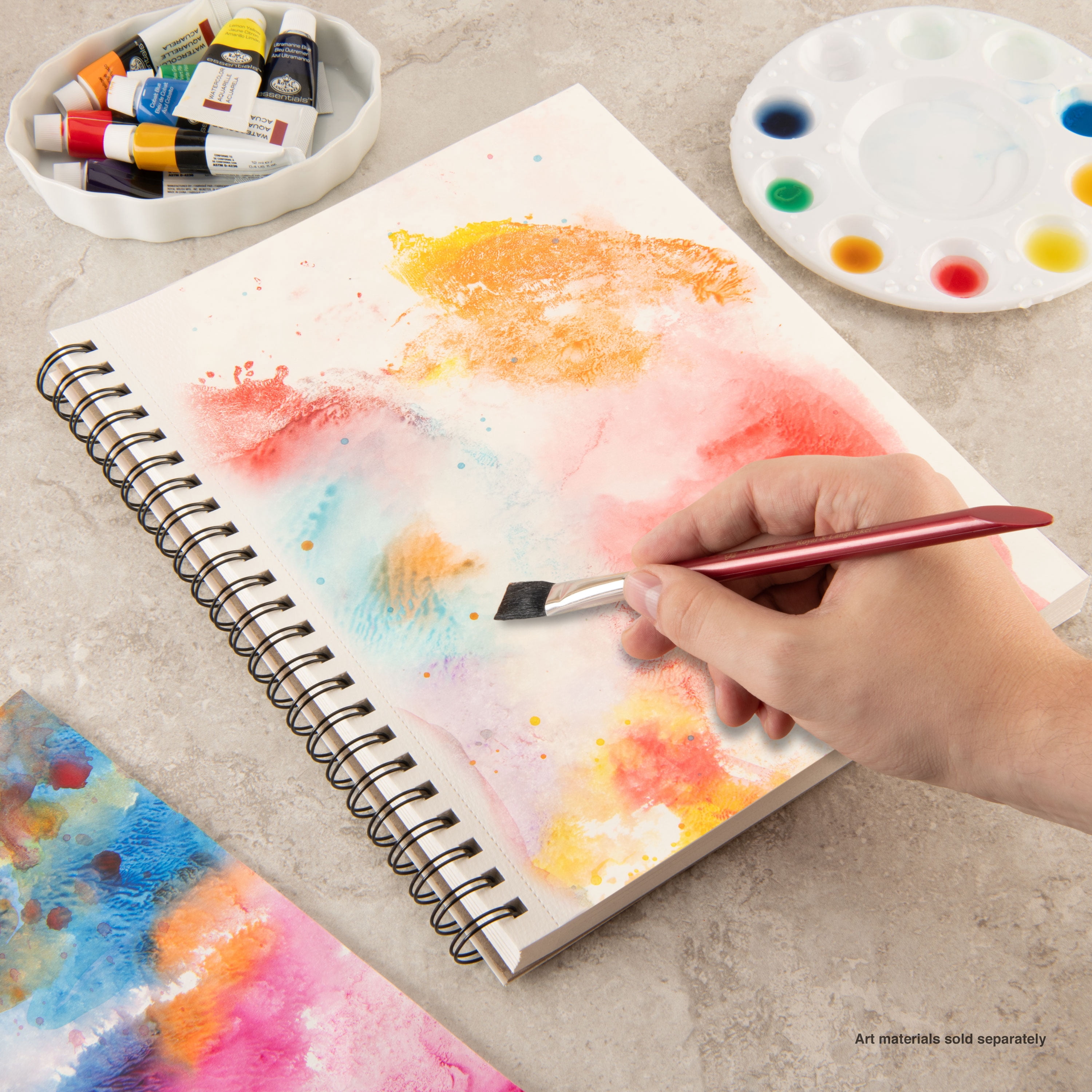 Bee Paper - Bee Inspired 9"x12" Watercolor Paper Pad, 30 Sheets, Side Wire, 140lb. 300GSM
