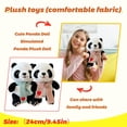thumbnail image 6 of Cute Panda Stuffed Animal, Realistic Plush Toy Doll with Gray Scarf - for Kids, Boys, Girls, Birthday Gifts, Home Decor, Playtime, Collectibles, 6 of 7