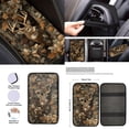 thumbnail image 4 of Jeiento Deer Car Seat Covers Full Set Auto Interior Accessories with Steering Wheel Cover, Seatbelt Pads, Armrest Cover, Camo Hunting Forest Keychains, Lipstick Holder, 13 Pcs, 4 of 9