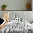 thumbnail image 3 of Eye Chart Soft Flannel Fleece Throw Blanket, Sign Post for an Eye Test or Control Used by Doctors, Cozy Plush for Indoor and Outdoor Use, 50" x 70", White Multicolor, by Ambesonne, 3 of 5