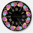 thumbnail image 1 of DesignArt Shabby Chic vintage Rose Large Wall Clock, 1 of 2