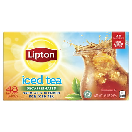 Lipton Black tea Family Iced Tea Bags, 48 ct