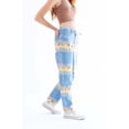 thumbnail image 4 of Desert Print Jeans - Women's Fashion Denim Pants with Drawstring, 4 of 4