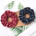thumbnail image 3 of 6PCS Plaid Hair Scrunchies, Womens Girls Elastic Hair Ties, Various Colors Strong Elastic Hair Bobbles for Ponytail Holder, 3 of 5