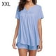 thumbnail image 1 of Conjunto de ropa de dormir para mujer, camisón sexy con cuello en V, pantalones cortos, camisón, verde, XXL Advancent AP001530-15, 1 of 5