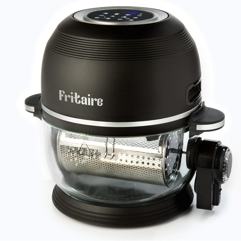 Fritaire Self-Cleaning Glass Bowl Air Fryer Orange