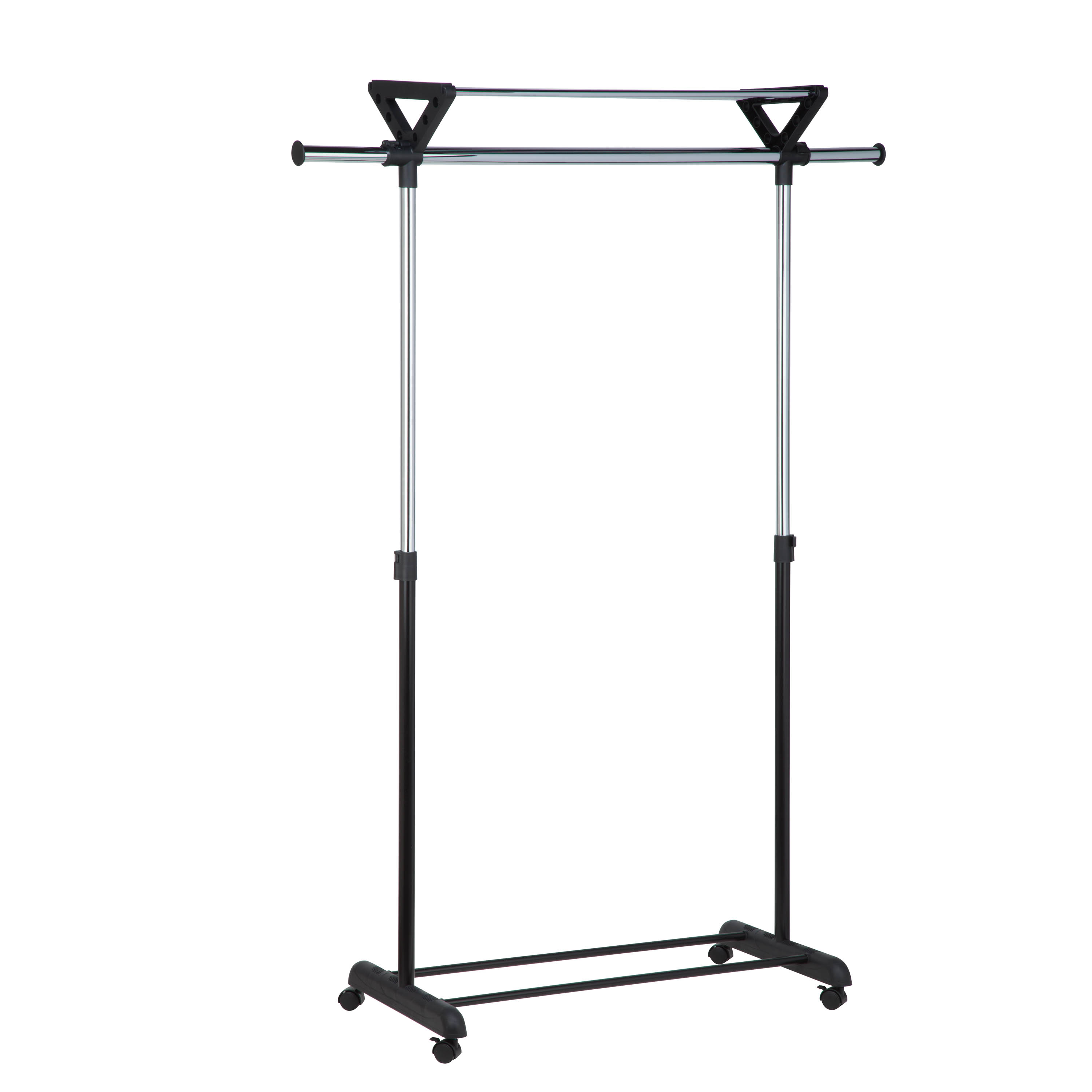 Honey Can Do Top Shelf Garment Rack, Chrome