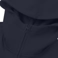 thumbnail image 7 of FYDUU Womens Hooded Zip Up Jacket Windproof Stand Collar Hoodie Sweatshirts Casual Streetwear Outerwear Coat Solid Color Warm Winter Coats, 7 of 7