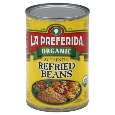 La Preferida Authentic Organic Refried Beans, 15 oz (Pack of 12)