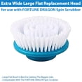 thumbnail image 4 of Cabezal de repuesto plano grande Extra ancho TVTD para FORTUNE DRAGON Spin Scrubber 70738, 4 of 4