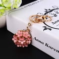 thumbnail image 3 of Veeki Cute Crystal Rhinestone Flower Keyring Keychain Charm Pendant Bag Purse Car, Compact Shiny Accessory with Red, Blue, Pink Colors24052483, 3 of 4