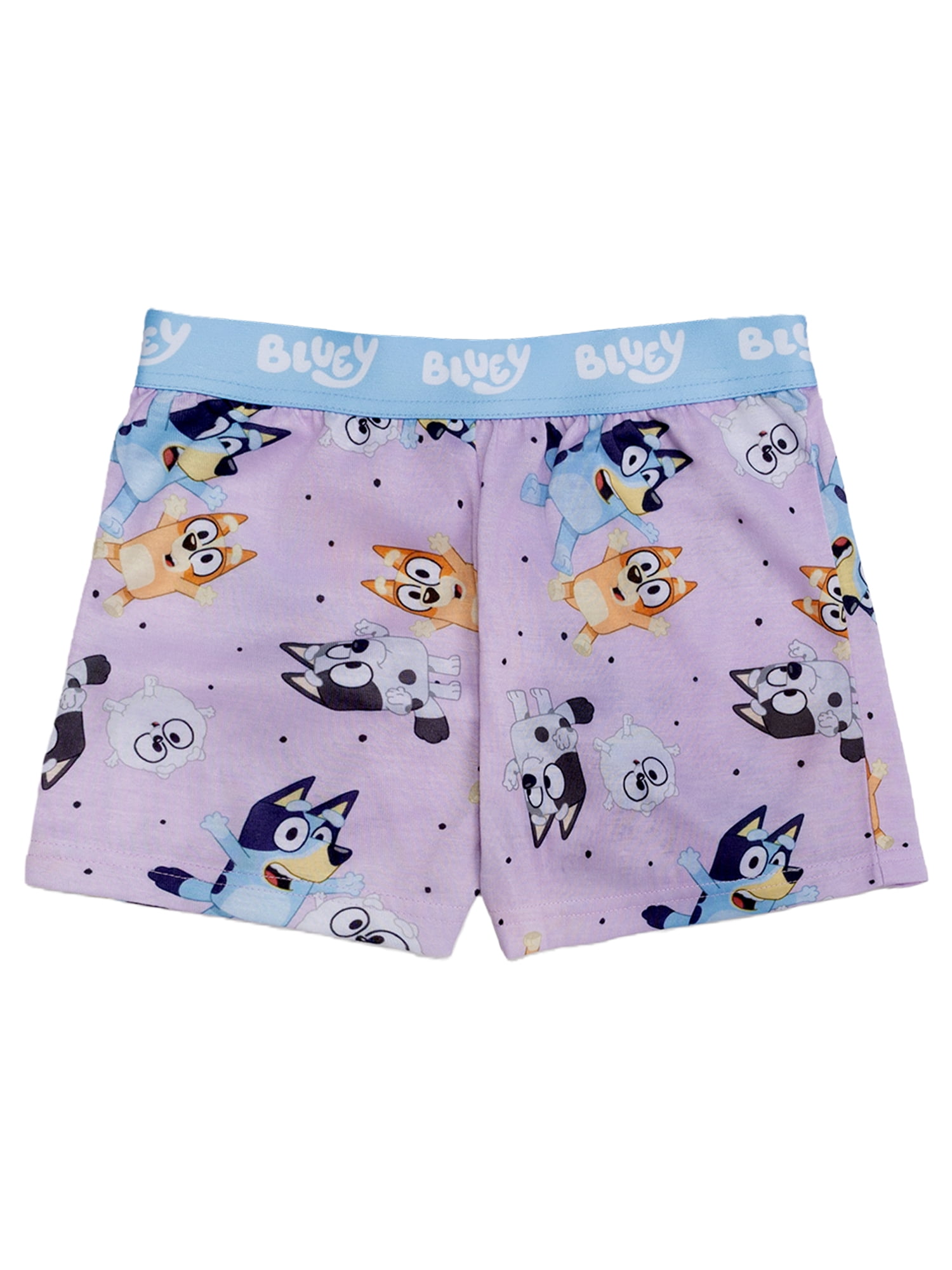 Bluey Girls 2-Piece Jersey Short Sleeve Top and Short, Sizes 4-12