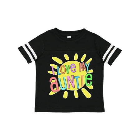 

Inktastic I Love My Auntie- Sun and Rainbow Letters Gift Toddler Boy or Toddler Girl T-Shirt