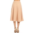 thumbnail image 4 of Women's Flared Lightweight Elastic Midi A-Line Skirt, Comfortable and Stylish Skirt, 4 of 8