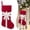 Red, variant on Red Velvet Christmas Stocking with Bow, 18 Inch Large Hanging Sock for Fireplace and Tree Decor, 1PC (Red)