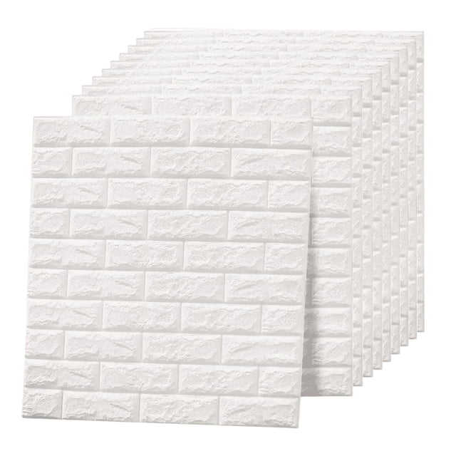 Papel Tapiz Autoadherible Ladrillo Espuma Grande 10pcs Malubero Papel Tapiz