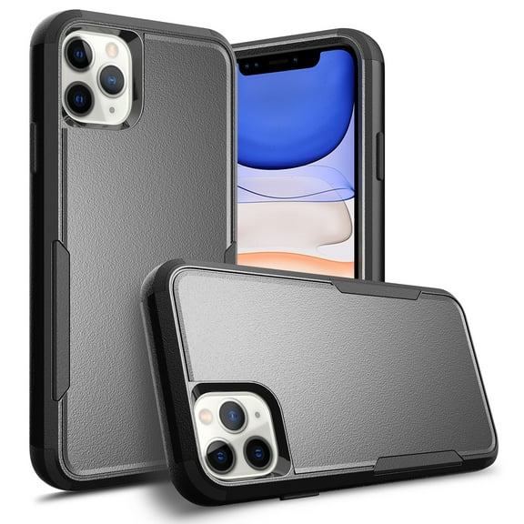 iPhone 11 Pro Max Case , [ Black   Black ] Shockproof Heavy Duty Armor Protective Phone Cases Hard Rugged Bumper Cover for iPhone 11 Pro Max 6.5 inch