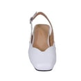 thumbnail image 2 of PEERAGE Eve Women's Extra Wide Width Dress Slingback WHITE 11, 2 of 6