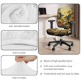 thumbnail image 4 of ZUXONGSY Hummingbird Sunflower Office Chair Cover 2 Piece Mid Back Chair Covers with Elastic Edge Computer Chair Seat Cushion Cover Machine Washable Home Accessories, 4 of 7