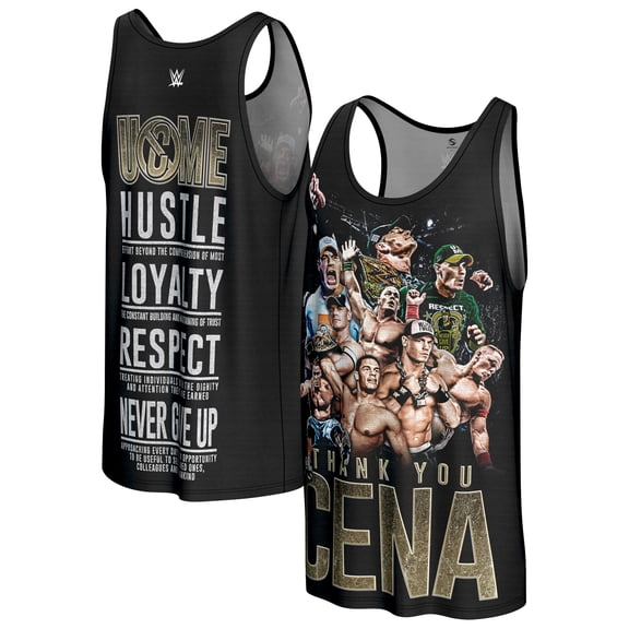 Men's ProSphere Black John Cena Thank You Tank