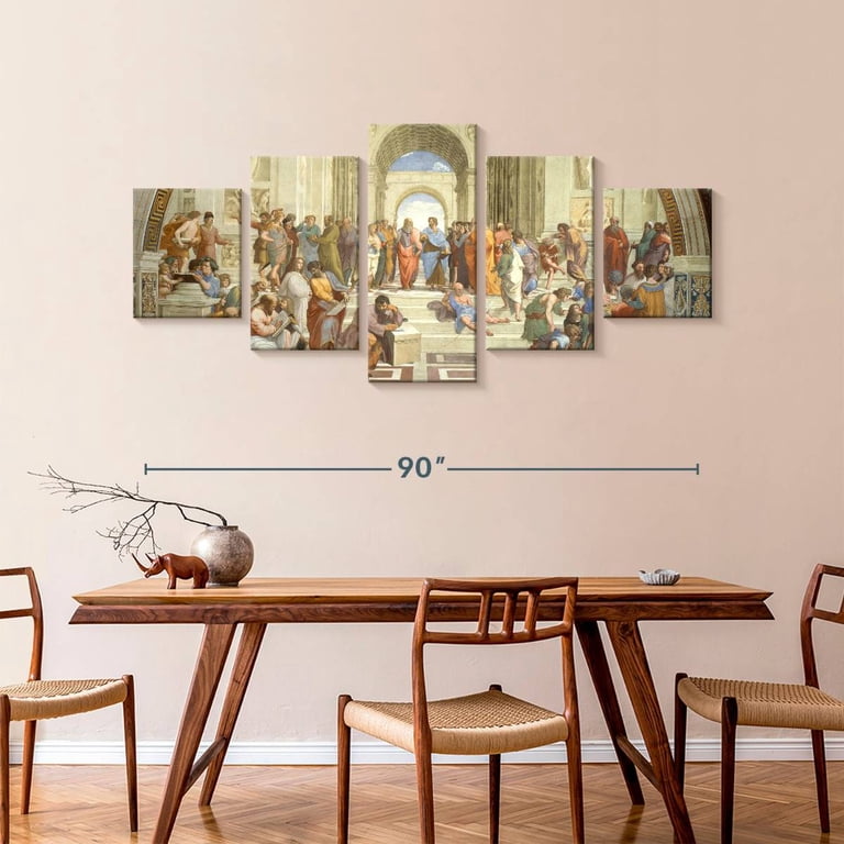 Elephant Stock The School Of Athens Wall Art - Horizontal Multi Panel ...