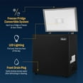 thumbnail image 2 of Newair 5 Cu. Ft. Mini Deep Chest Freezer and Refrigerator in Black with Digital Temperature Control, Fast Freeze Mode, 2 of 11