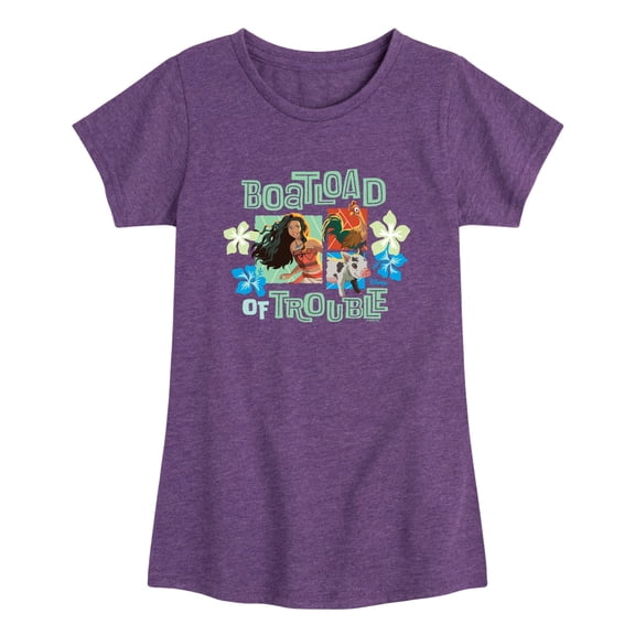 Moana Live Action - Boatload Trouble - Toddler Girls Fitted Short Sleeve T-Shirt