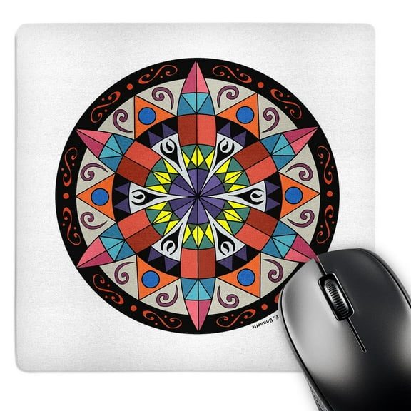 3dRose, Hex Sign 1 Pennsylvania Dutch Luck Protection Symbol, MousePad