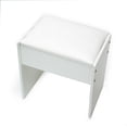 thumbnail image 2 of JBLCC Vanity Chair, Upholstered Seat Vanity Stool for Bedroom Vanity Desk, White, 2 of 7