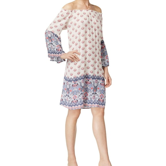 Style & Co. Womens Bell Sleeve Shift Dress