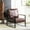 Dark Brown, variant on Spotted Microfiber Upholstery, Thick Seat Cushion - Adds Elegance to Any Room