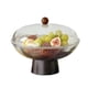 thumbnail image 1 of Frutero de plástico con tapa y base, gran capacidad, plato decorativo for cocina y sala de estar., 1 of 7