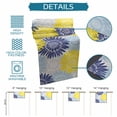 thumbnail image 6 of Yellow Blue Sunflowers Table Runner 90 Inches, Boho Retro Floral Rustic Blossom Bed Runner Dresser Scarves Tabletop for Indoor Outdoor Parties/Ceremony/Banquet, 13" x 90", 6 of 9