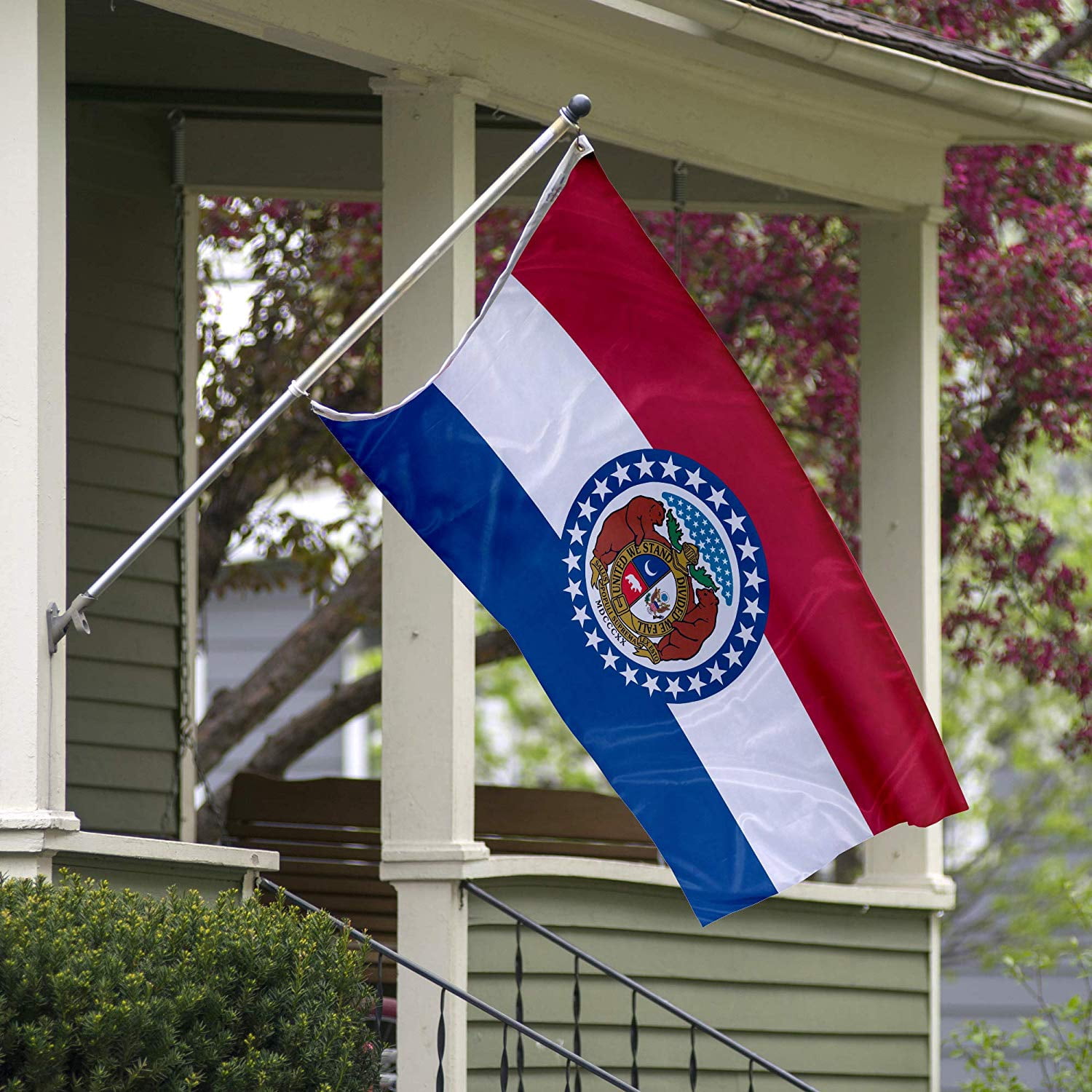 Missouri State Flag - 3ft x 5ft Knitted Polyester, State Flag Collection, Made in The USA