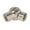 Nickel Plated, variant on B&P Lamp® Die Cast Brass Swivel with a Slotted Screw, 1/8IP on Each End, Unfinished
