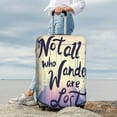 thumbnail image 4 of Wukai Not All Those Who Wander Are Lost Elastic Luggage Cover: Personalized Protection for Your Suitcase - Fits 19~29-inch, Washable & Durable Travel Companion-, 4 of 8