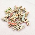 thumbnail image 2 of Mini chincheta de Clip, chincheta fija DIY creativa, pinzas de madera para la ropa, pinzas pequeñas de colores para pared de fotos, manualidades decorativas DIY, 100 Uds. kenally HA012527-00B, 2 of 7