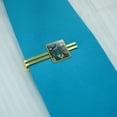 thumbnail image 2 of Eastern Bluebirds Blue Birds Thrush Square Tie Bar Clip Clasp Tack- Silver or Gold, 2 of 5