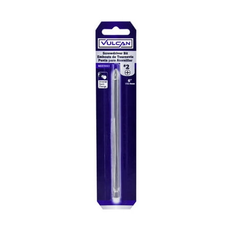 

3PC Vulcan 376131OR Screwdriver Bit P2 Phillips 6 Inch