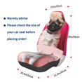 thumbnail image 3 of Wukai Colorful Dog Cat Collage Full Set Car Seat Covers with Soft Padding Universal Auto Front Seats Protector and Cushion Mat, 3 of 5
