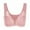Pink, variant on Orchip Women Padded Wireless Bra Floral Lace Front Closure Push up Thin Soft Bra,#44