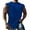 Blue, variant on Blekii Men's Sleeveless Muscle Tank Top Cotton Blend Breathable Crew Neck Workout Shirt Olive Green L