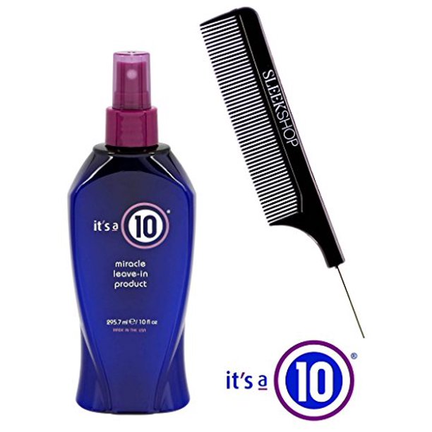 It's a 10 Ten Miracle LeaveIn Product Spray Conditioner (with Sleek