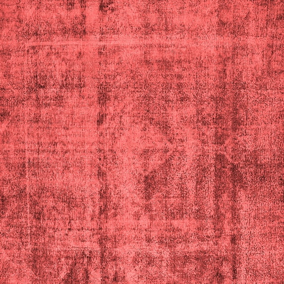 Ahgly Company Indoor Square Oriental Red Industrial Area Rugs, 4' Square