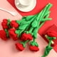 thumbnail image 2 of 10/18 piezas de rosas de peluche de flores de rosas de peluche con tallos flexibles, ramo de peluche de juguete, flor de rosa suave de 12,6 pulgadas para graduación 2024, día de la madre, día de San V, 2 of 5