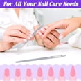 thumbnail image 5 of 2 Pcs Metal Nail Files for Women, Diamond Deb Nail File, Diamond Nail File, Finger Nail Files for Women, Natural Nails, Acrylic Nails (Silver), 5 of 7