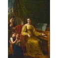 thumbnail image 2 of Jan Antoni Blank 14x18 Gold Ornate Wood Frame and Double Matted Museum Art Print Titled - Self-Portrait with the Family (1825), 2 of 4
