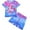 Pink Unicorn, variant on WIBACKER 3-12Y Girls 2-Piece Pajamas 3D Unicorn Printed Short Sleeve Cool Summer PJ Set Kids Sleepwear