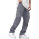 thumbnail image 5 of Ceisia Men's Solid Color Loose Cargo Pants with Multi Pockets & Drawstring Waist Dark Gray M Gifts, 5 of 9